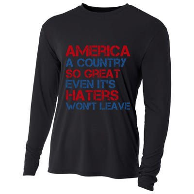 America A Country So Great Even Its Haters Wont Leave Cooling Performance Long Sleeve Crew