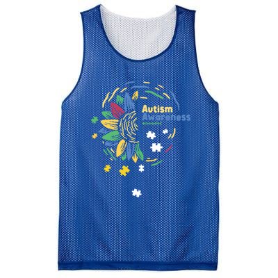 Autism Awareness Choose Kind Autistic Gift Mesh Reversible Basketball Jersey Tank