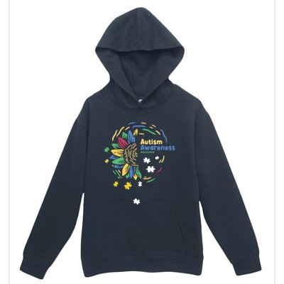 Autism Awareness Choose Kind Autistic Gift Urban Pullover Hoodie