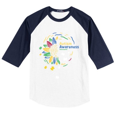 Autism Awareness Choose Kind Autistic Gift Baseball Sleeve Shirt