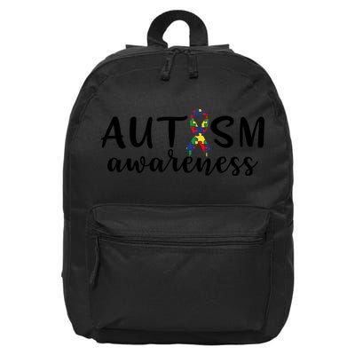 Autism Awareness Cute Autism Awareness Gift 16 in Basic Backpack