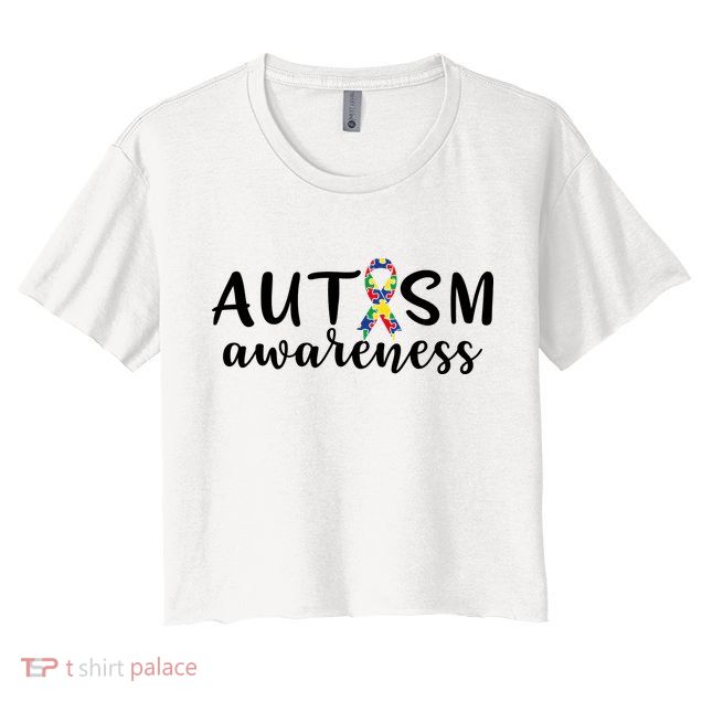 Autism Awareness Cute Autism Awareness Gift Crop Top