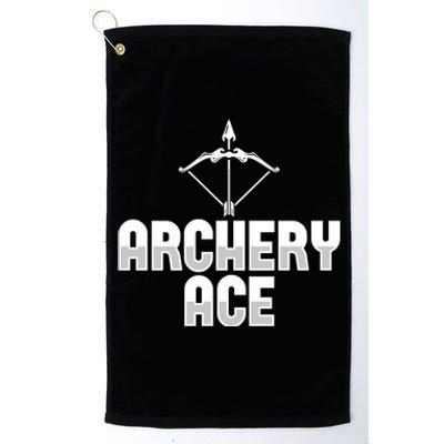 Archery Ace Cool Gift Bow Arrow Club Competition Archery Gift Platinum Collection Golf Towel