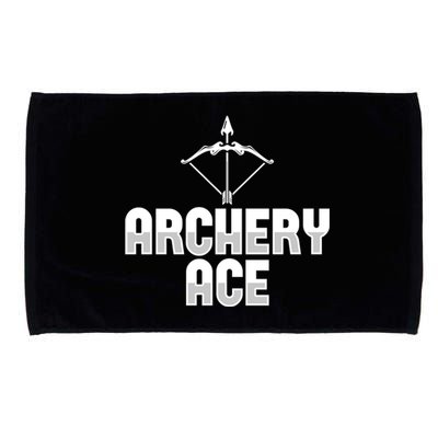 Archery Ace Cool Gift Bow Arrow Club Competition Archery Gift Microfiber Hand Towel