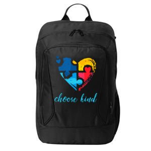 Autism Awareness Choose Kind Heart Puzzle Cool Gift City Backpack