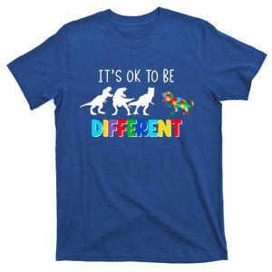 Autism Awareness Cute Dinosaur Gift ItS Ok To Be Different Cool Gift T-Shirt