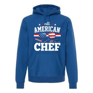 All American Chef 4th Of July Usa Flag Sunglasses Gift Premium Hoodie