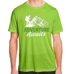 Adventure Awaits Camping Gift Adult ChromaSoft Performance T-Shirt