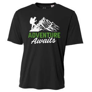 Adventure Awaits Camping Gift Cooling Performance Crew T-Shirt