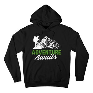 Adventure Awaits Camping Gift Hoodie