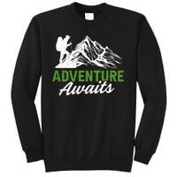 Adventure Awaits Camping Gift Sweatshirt