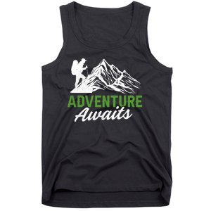 Adventure Awaits Camping Gift Tank Top