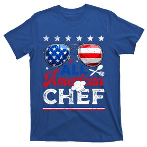 All American Chef Usa Flag Patriotic 4th Of July Funny Gift T-Shirt