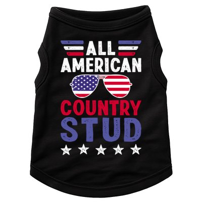 All American Country Stud Gift Usa 4th Of July Graphic Meaningful Gift Doggie Tank