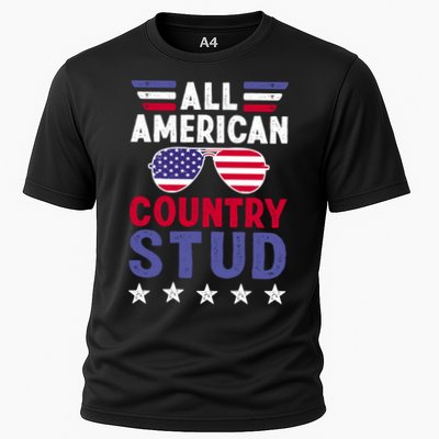 All American Country Stud Gift Usa 4th Of July Graphic Meaningful Gift Performance Shirt
