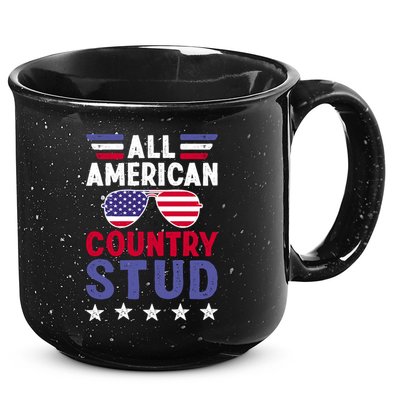 All American Country Stud Gift Usa 4th Of July Graphic Meaningful Gift 15oz Campfire Ceramic Mug