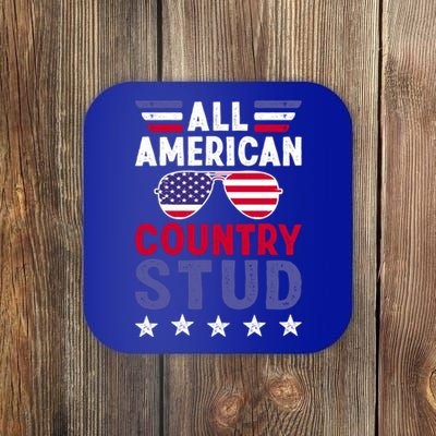 All American Country Stud Gift Usa 4th Of July Graphic Meaningful Gift Coaster