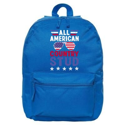 All American Country Stud Gift Usa 4th Of July Graphic Meaningful Gift 16 in Basic Backpack