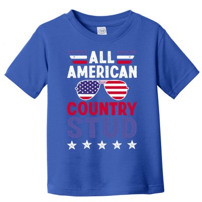 All American Country Stud Gift Usa 4th Of July Graphic Meaningful Gift Toddler T-Shirt