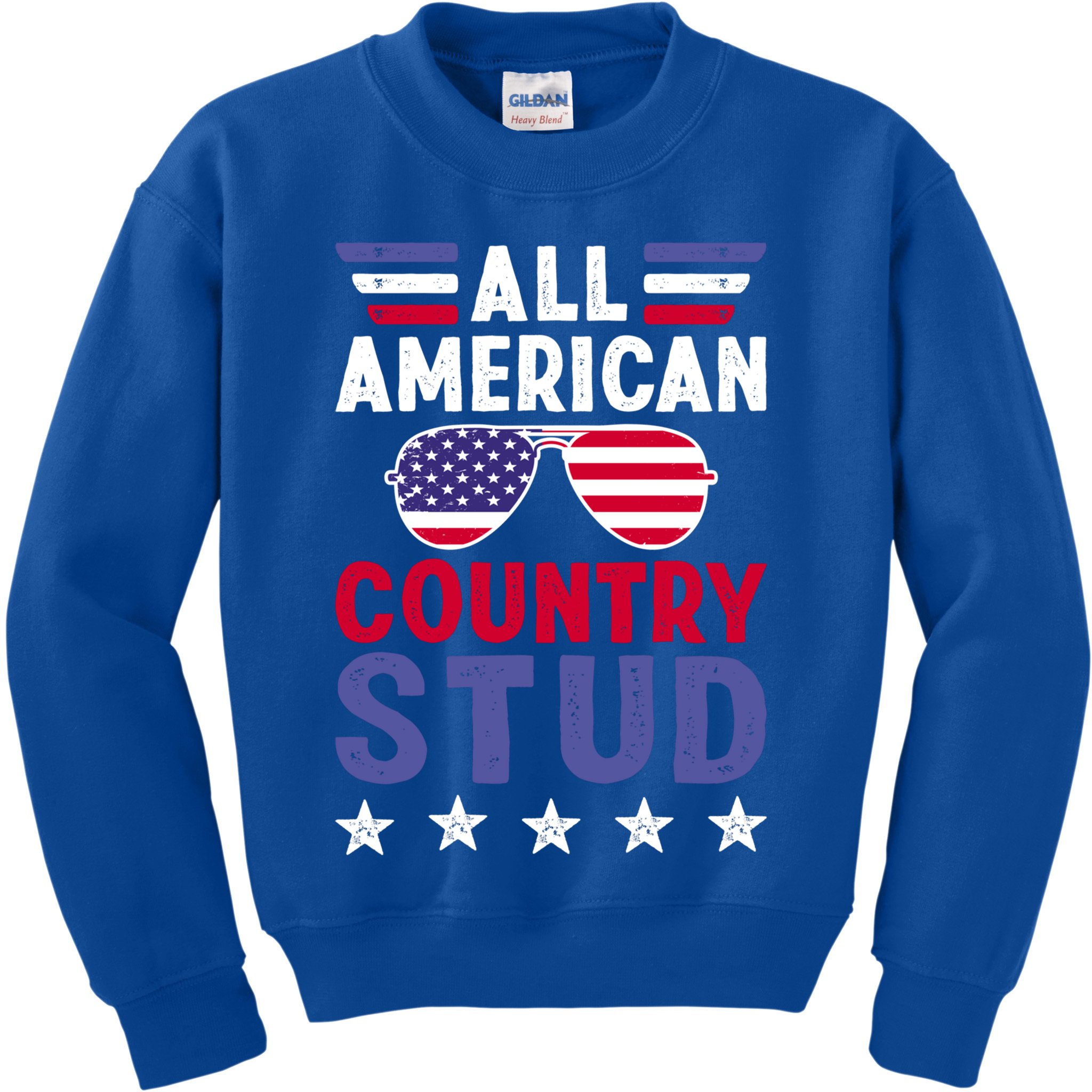 All American Country Stud Gift Usa 4th Of July Graphic Meaningful Gift Kids Sweatshirt