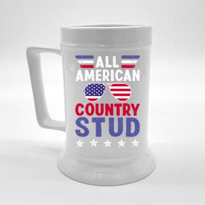 All American Country Stud Gift Usa 4th Of July Graphic Meaningful Gift Beer Stein