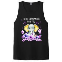 Alzheimer Awareness Cute Elephant I Will Remember For You PosiCharge Competitor Tank