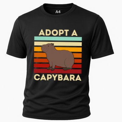 Adopt A Capybara Big Rodent Capybara Meme Cooling Performance Crew T-Shirt