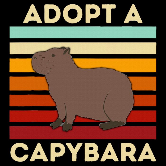 Adopt A Capybara Big Rodent Capybara Meme Button
