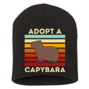 Adopt A Capybara Big Rodent Capybara Meme Short Acrylic Beanie