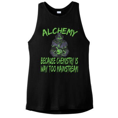 Alchemist Alchemy Chemistry Alchemy Chemist Ladies PosiCharge Tri-Blend Wicking Tank