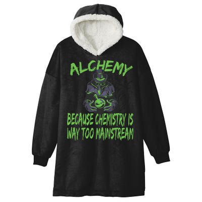 Alchemist Alchemy Chemistry Alchemy Chemist Hooded Wearable Blanket