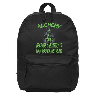 Alchemist Alchemy Chemistry Alchemy Chemist 16 in Basic Backpack