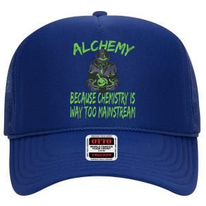 Alchemist Alchemy Chemistry Alchemy Chemist High Crown Mesh Back Trucker Hat