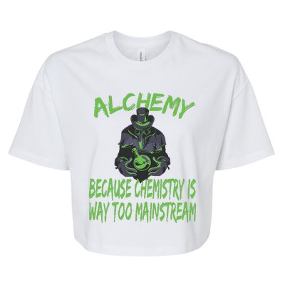 Alchemist Alchemy Chemistry Alchemy Chemist Bella+Canvas Jersey Crop Tee