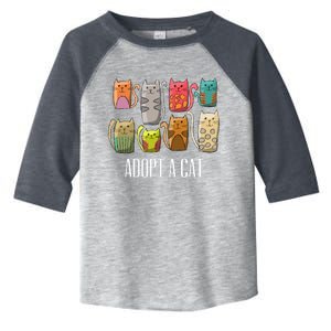 Adopt A Cat Shirt Cat Rescue Cat Adoption Toddler Fine Jersey T-Shirt