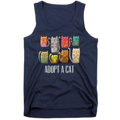 Adopt A Cat Shirt Cat Rescue Cat Adoption Tank Top