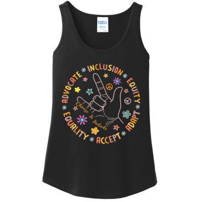 Autism Awareness Choose To Include Special Education Teacher Ladies Essential Tank