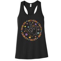 Autism Awareness Choose To Include Special Education Teacher Women's Racerback Tank