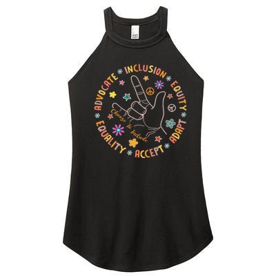 Autism Awareness Choose To Include Special Education Teacher Women's Perfect Tri Rocker Tank