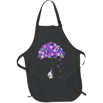 Alzheimer Awareness Cute Elephant I Will Remember For You Apron