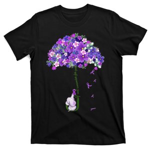 Alzheimer Awareness Cute Elephant I Will Remember For You T-Shirt