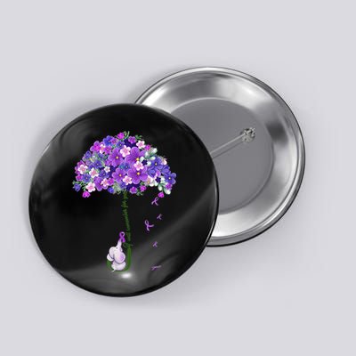 Alzheimer Awareness Cute Elephant I Will Remember For You Button