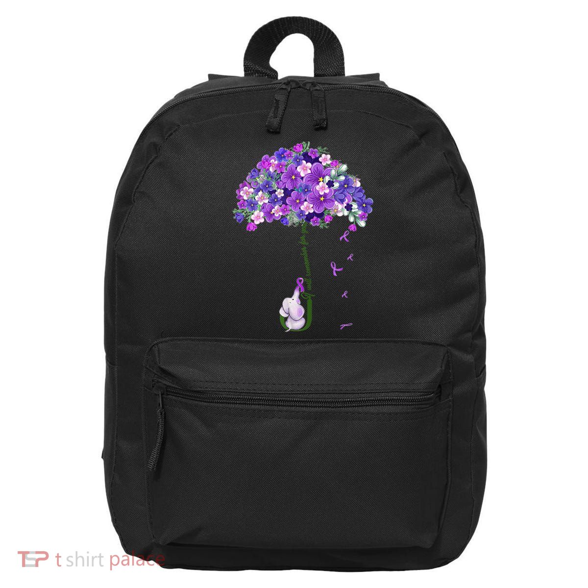 Alzheimer Awareness Cute Elephant I Will Remember For You 16 in Basic Backpack