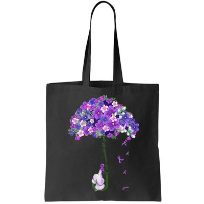 Alzheimer Awareness Cute Elephant I Will Remember For You Bag