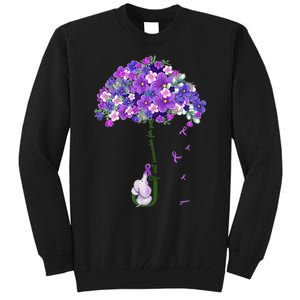 Alzheimer Awareness Cute Elephant I Will Remember For You Tall Sweatshirt