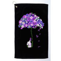 Alzheimer Awareness Cute Elephant I Will Remember For You Golf Towel