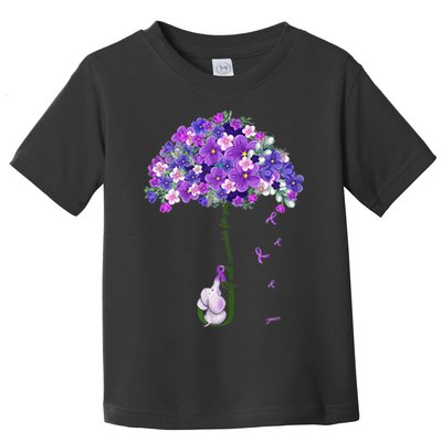 Alzheimer Awareness Cute Elephant I Will Remember For You Toddler T-Shirt
