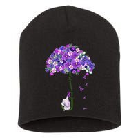 Alzheimer Awareness Cute Elephant I Will Remember For You Short Acrylic Beanie
