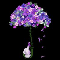 Alzheimer Awareness Cute Elephant I Will Remember For You Short Acrylic Beanie
