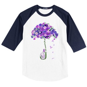 Alzheimer Awareness Cute Elephant I Will Remember For You Baseball Sleeve Shirt